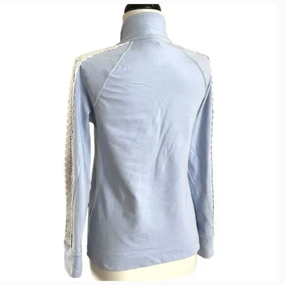 Lilly Pulitzer Skipper Popover Sweatshirt Peak A Boo Lace size Small - Picture 3 of 4